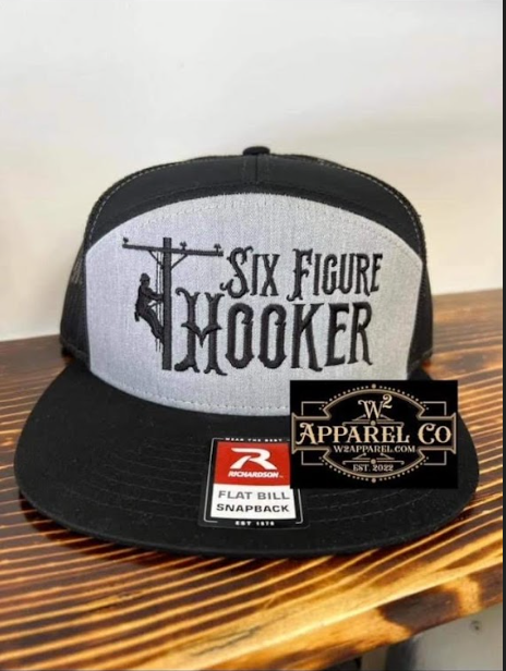 Lineman Six Figure Hooker Flat Bill Cap