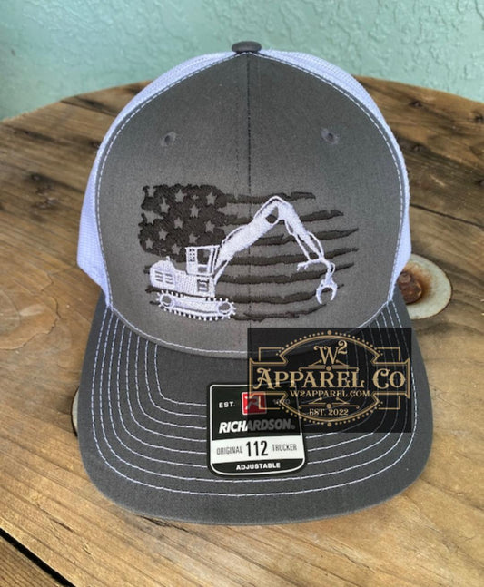 American Flag Dozer Cap