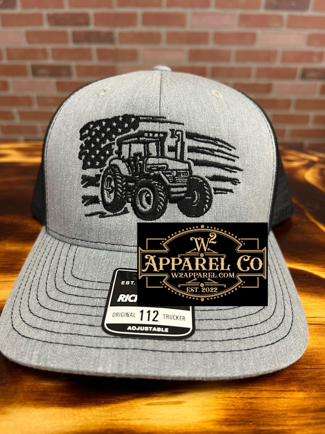 American Flag Tractor Cap